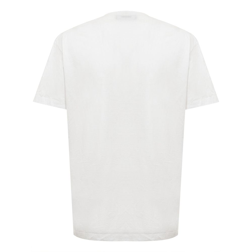Camiseta básica de algodón blanca elegante