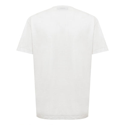 Camiseta básica de algodón blanca elegante