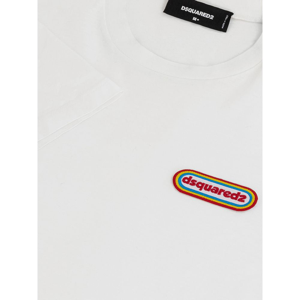 Camiseta básica de algodón blanca elegante