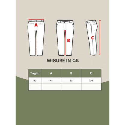 Pantalones de viscosa multicolor para veladas elegantes