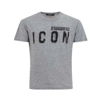 Camiseta de algodón gris elegante para hombres con estilo