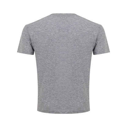 Camiseta de algodón gris elegante para hombres con estilo