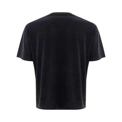 Camiseta de algodón negra