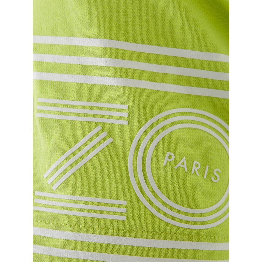 Camiseta de algodón amarillo soleado para hombres con estilo