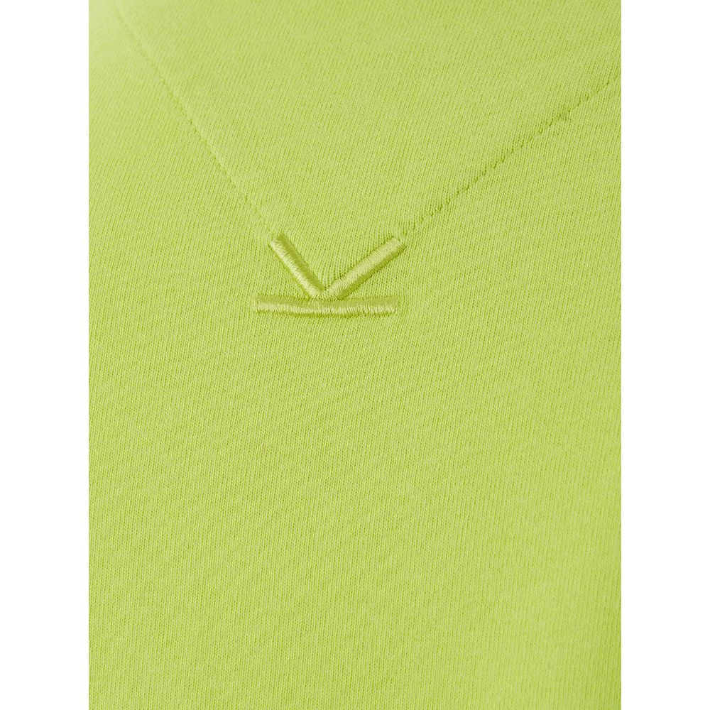 Camiseta de algodón amarillo soleado para hombres con estilo
