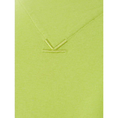 Camiseta de algodón amarillo soleado para hombres con estilo