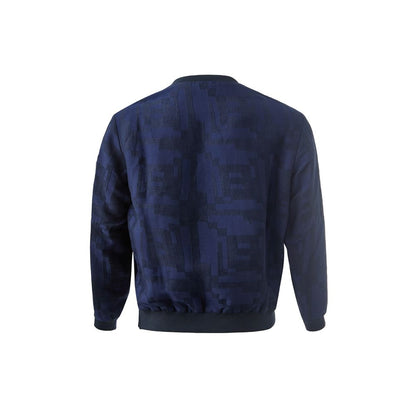 Elegante camiseta azul de lino para hombre