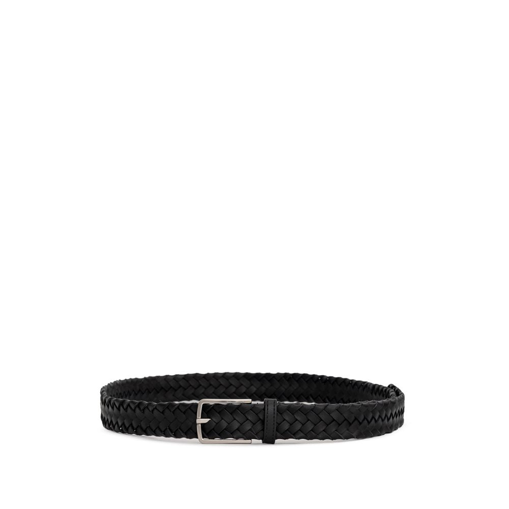 Cinturón de cuero negro
