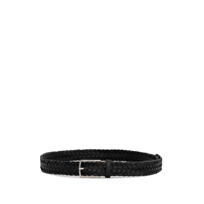 Cinturón de cuero negro