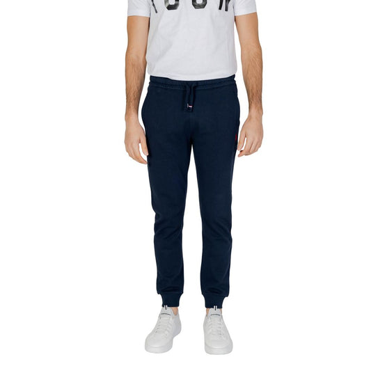 Blue Cotton Joggers Workout Pant