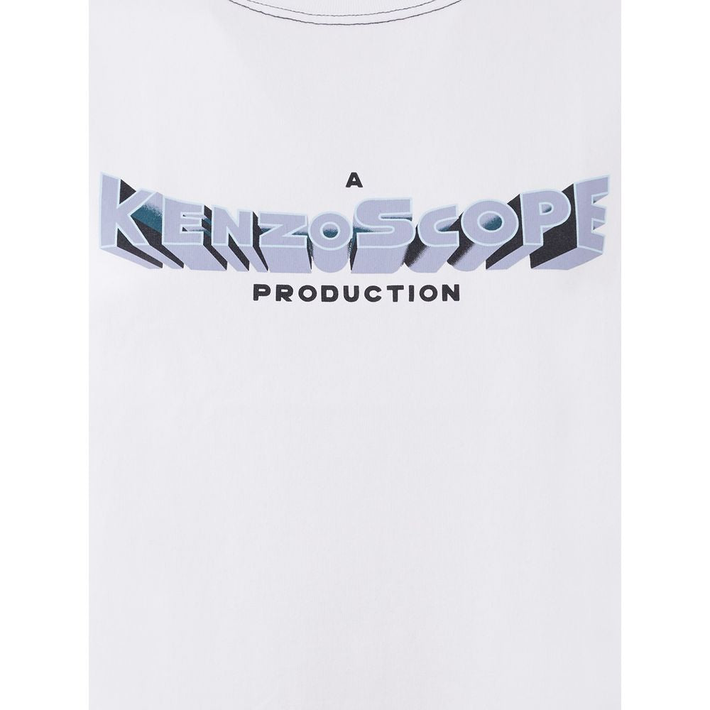 Elegante top de algodón blanco para mujer