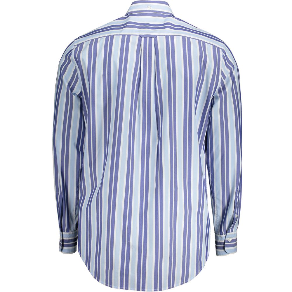 Camisa de algodón azul claro para hombre
