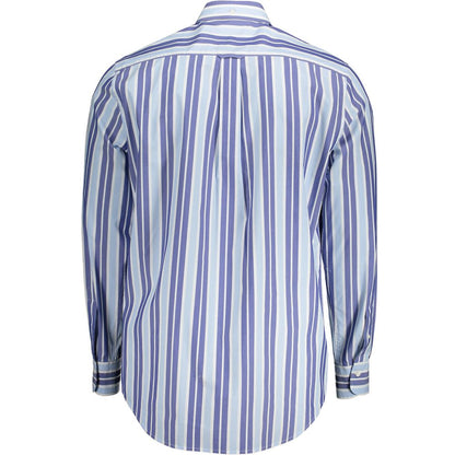 Camisa de algodón azul claro para hombre