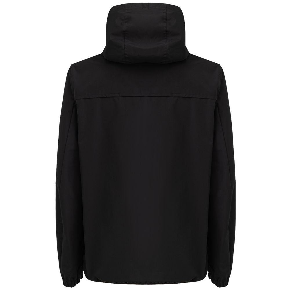 Chaqueta de poliéster negra