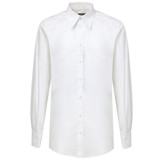Camisa de algodón blanca