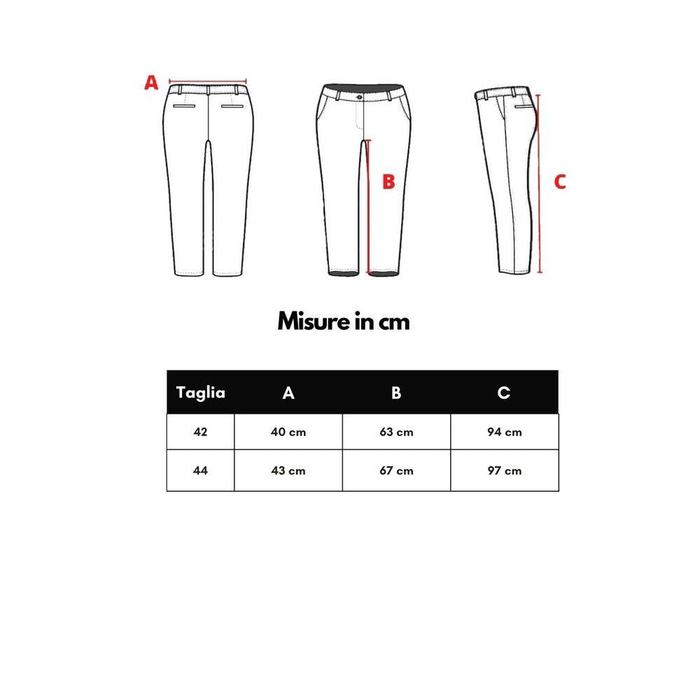 Pantalones elegantes de mezcla de algodón gris