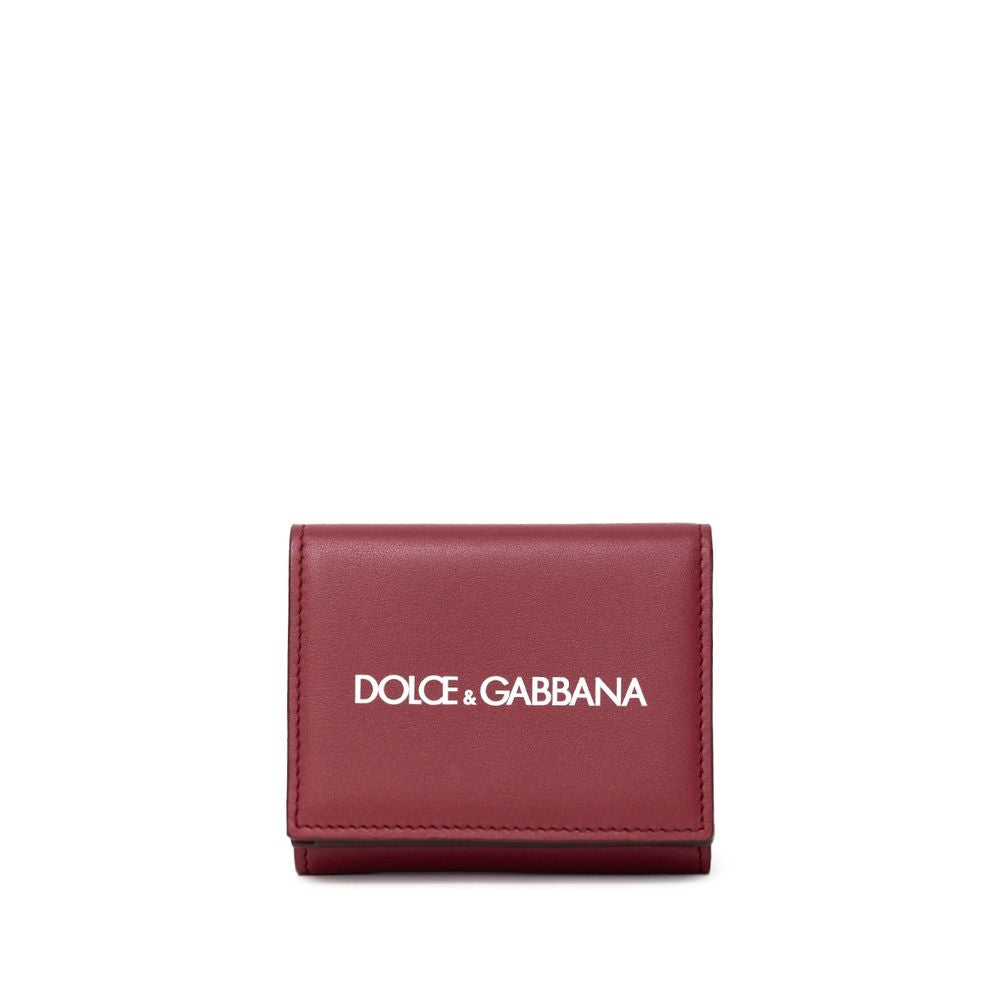 Cartera de piel de becerro roja Di