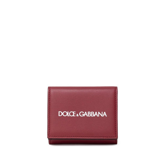 Cartera de piel de becerro roja Di
