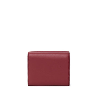 Cartera de piel de becerro roja Di