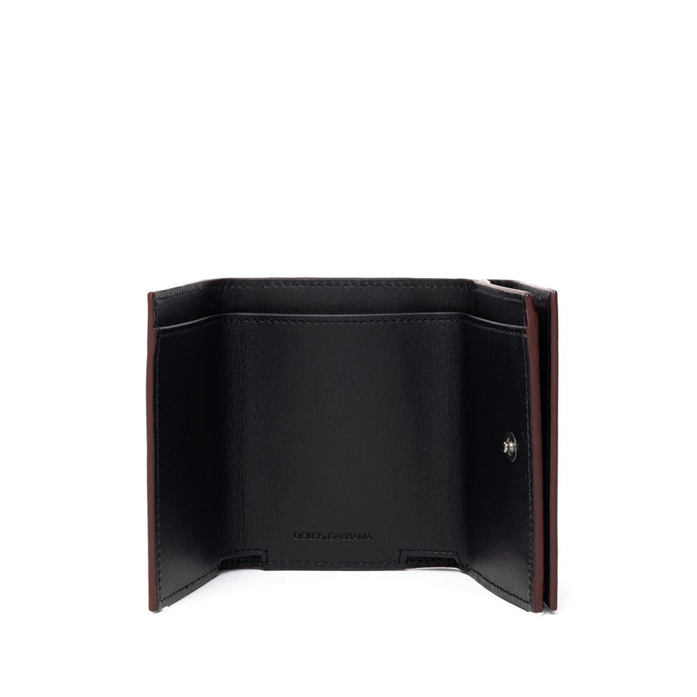Cartera de piel de becerro roja Di
