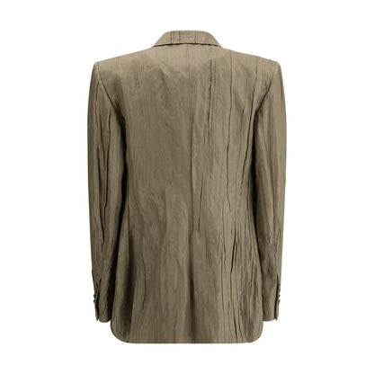 Ruched silk Mairi Blazer