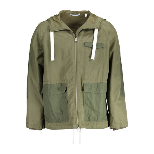 Chaqueta de algodón verde para hombre