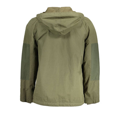 Chaqueta de algodón verde para hombre