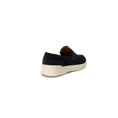 Blue Suede Leather Oxfords And Derby