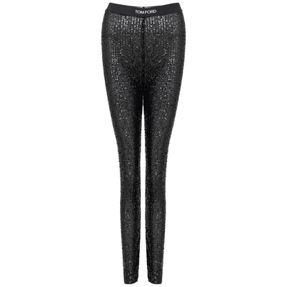 Black Polyester Joggers Workout Pant