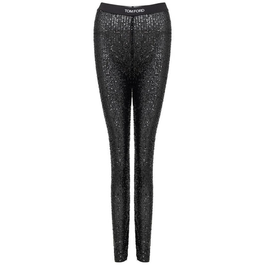 Black Polyester Joggers Workout Pant