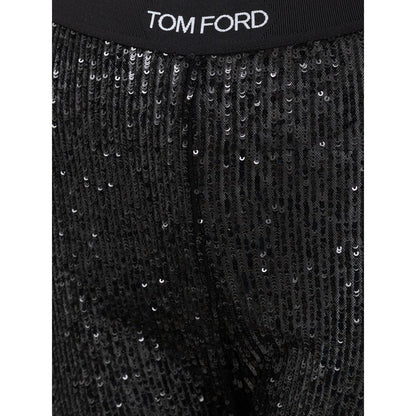 Black Polyester Joggers Workout Pant
