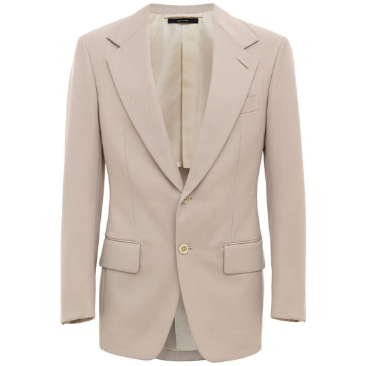 Beige Wool Suit & Blazer