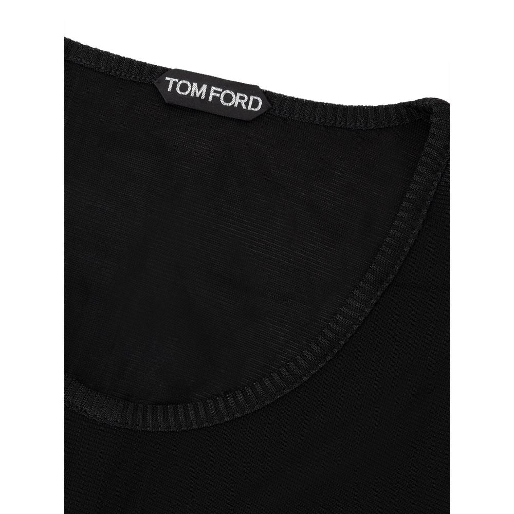 Black Viscose Tank Top