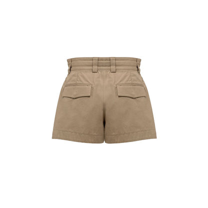 Beige Cotton Bermuda