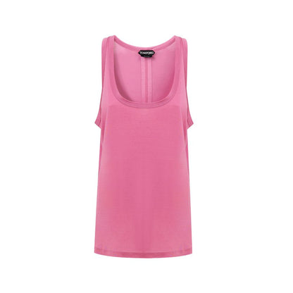 Pink Silk Tank Top