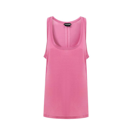 Pink Silk Tank Top