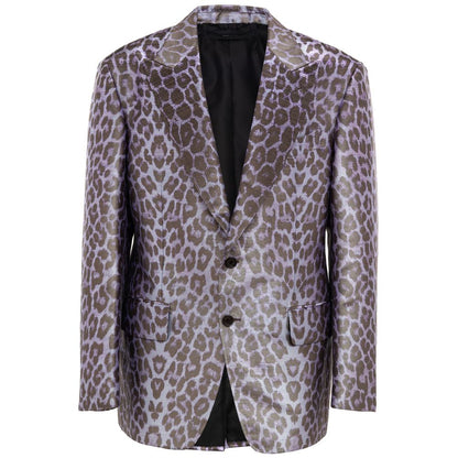 Purple Viscose Suit & Blazer
