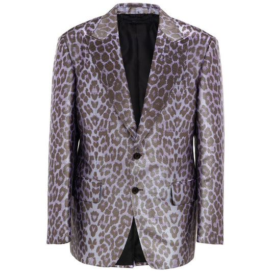 Purple Viscose Suit & Blazer