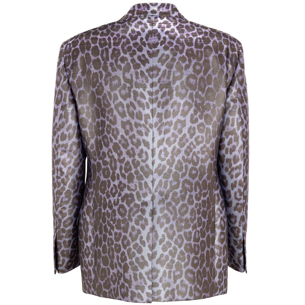 Purple Viscose Suit & Blazer