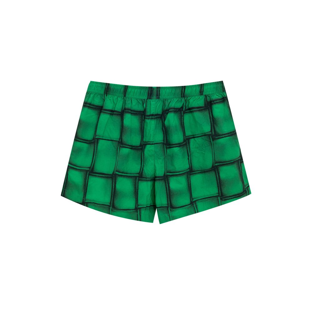 Green Polyamide Swim Short