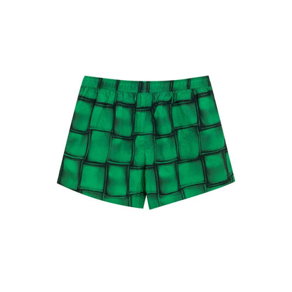 Green Polyamide Swim Short