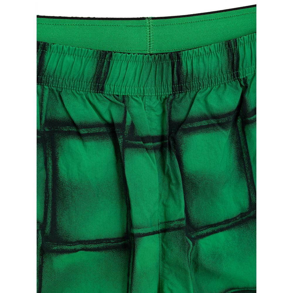 Green Polyamide Swim Short