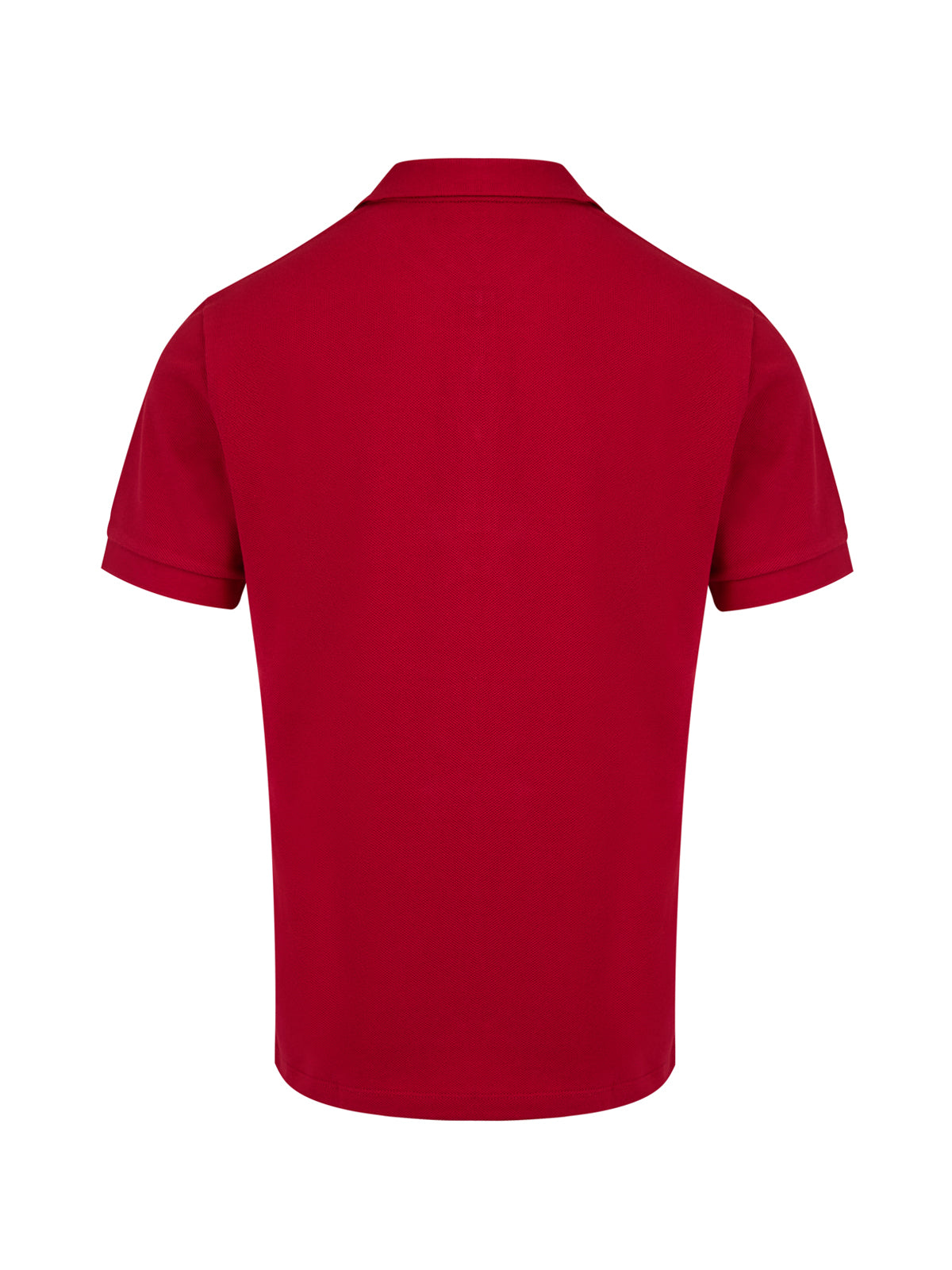 Polo rojo de algodón con cuello