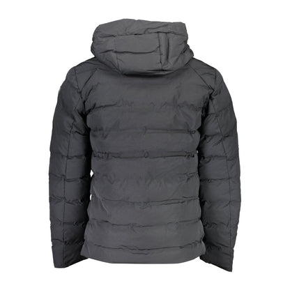 Black Elastane Mens Jacket