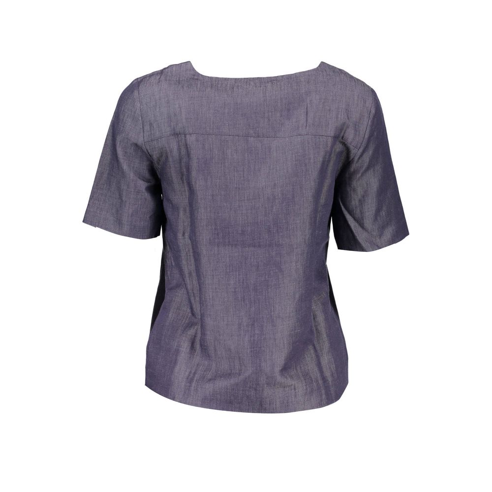 Blue Cotton Unisex T-Shirt
