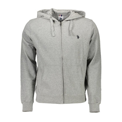 Gray Cotton Men Sweater