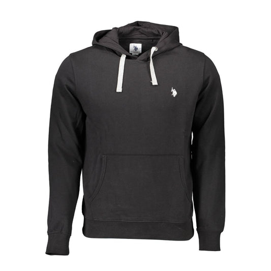 Black Cotton Men Sweater