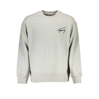 Gray Cotton Men Sweater