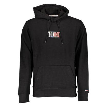 Black Cotton Men Sweater