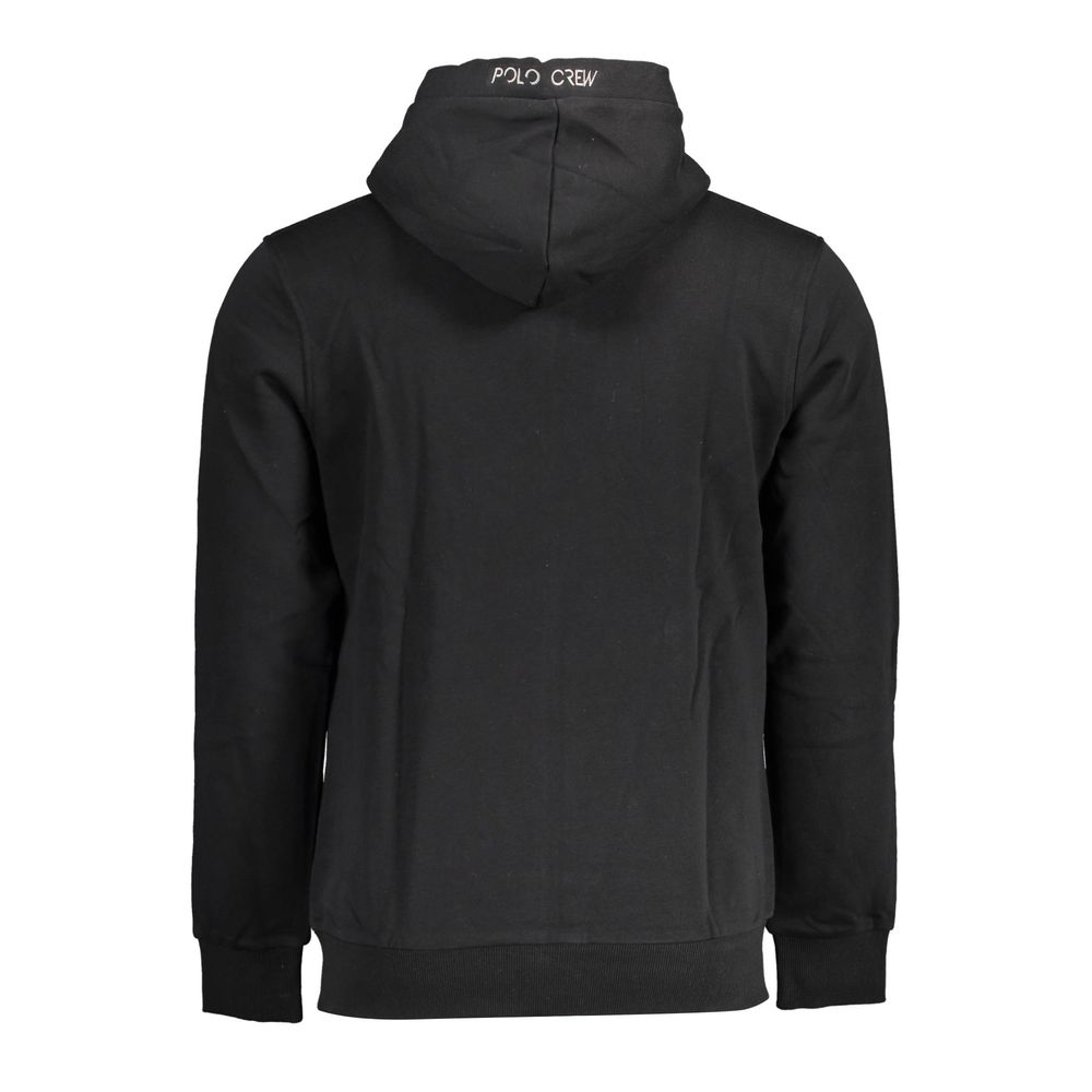 Black Cotton Men Sweater
